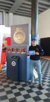 Po odebraniu pakietu startowego na 41 PZU Maraton Warszawski.